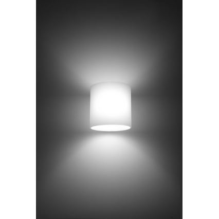 Väggspotlight VICI 1xG9/40W/230V glas/vit