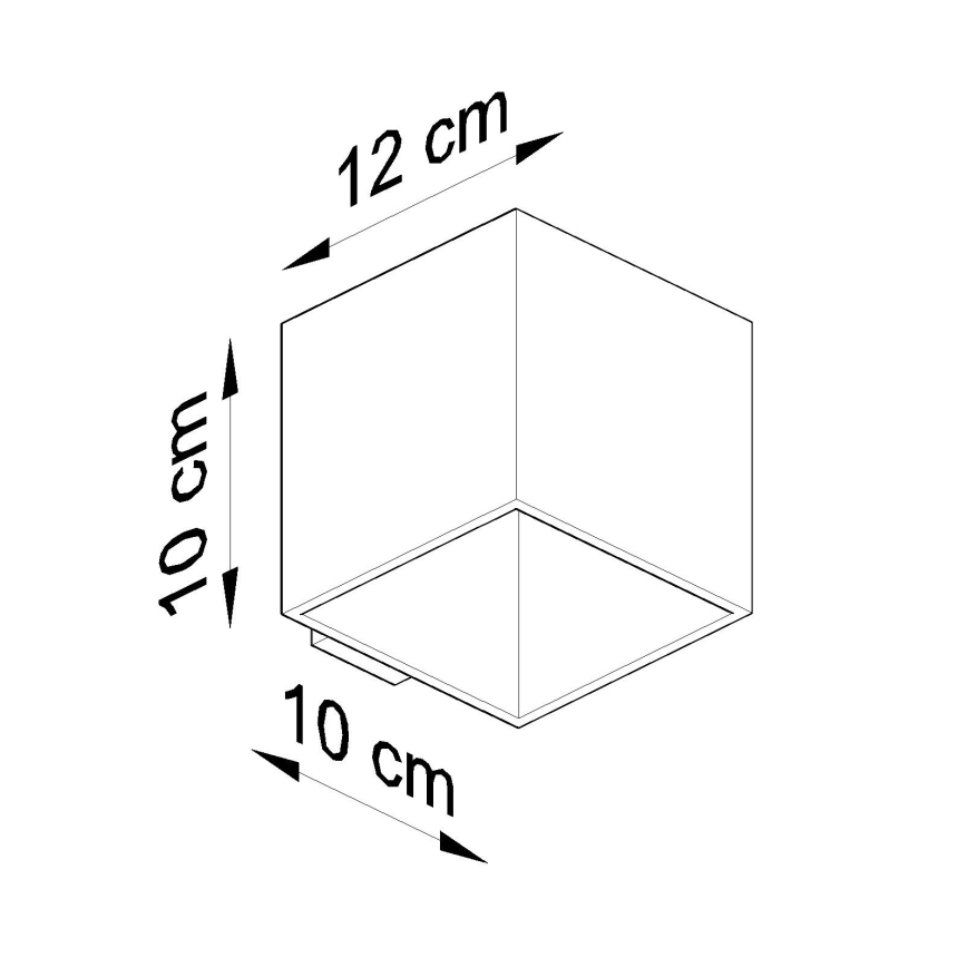 Väggspotlight RICO 1xG9/40W/230V glas/vit