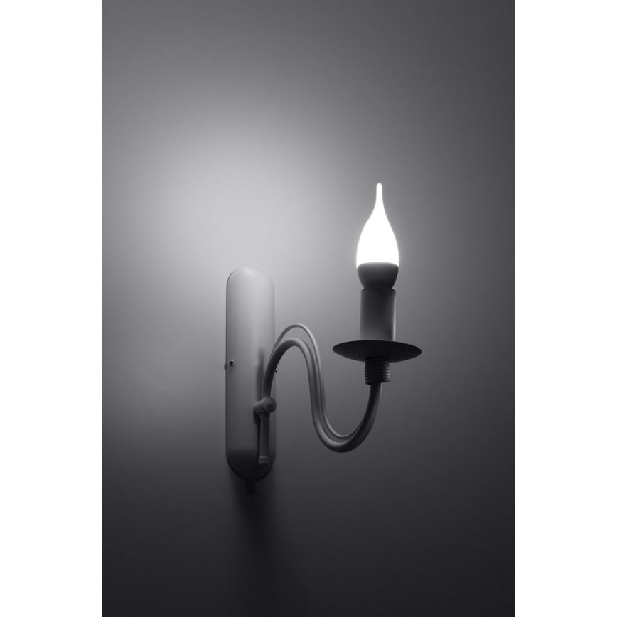 Sollux SL.0216 - Väggbelysning MINERWA 1xE14/40W/230V vit