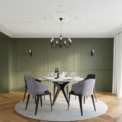 Sollux SL.0218 - Ljuskrona med kedja MINERWA 5 5xE14/40W/230V svart