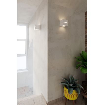 Sollux SL.0230 - Väggbelysning LEO LINE 1xE27/60W/230V vit