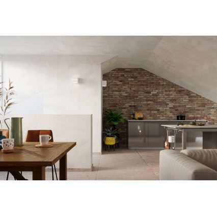 Sollux SL.0230 - Väggbelysning LEO LINE 1xE27/60W/230V vit