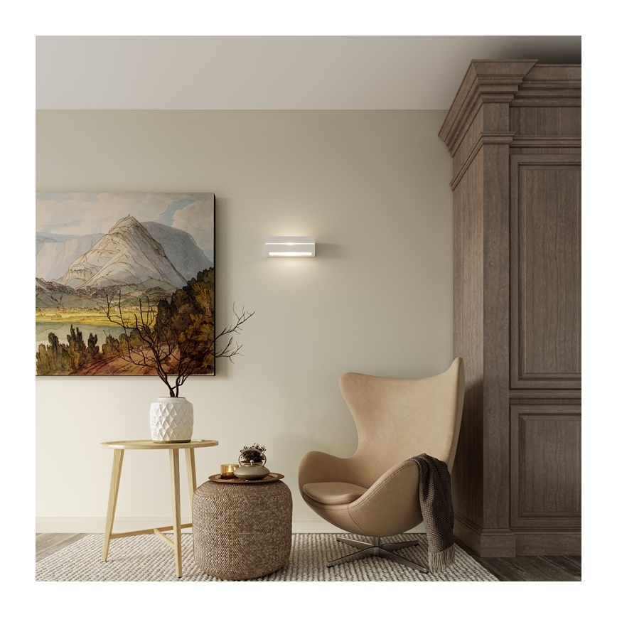 Sollux SL.0231 - Väggbelysning VEGA LINE 1xE27/60W/230V vit