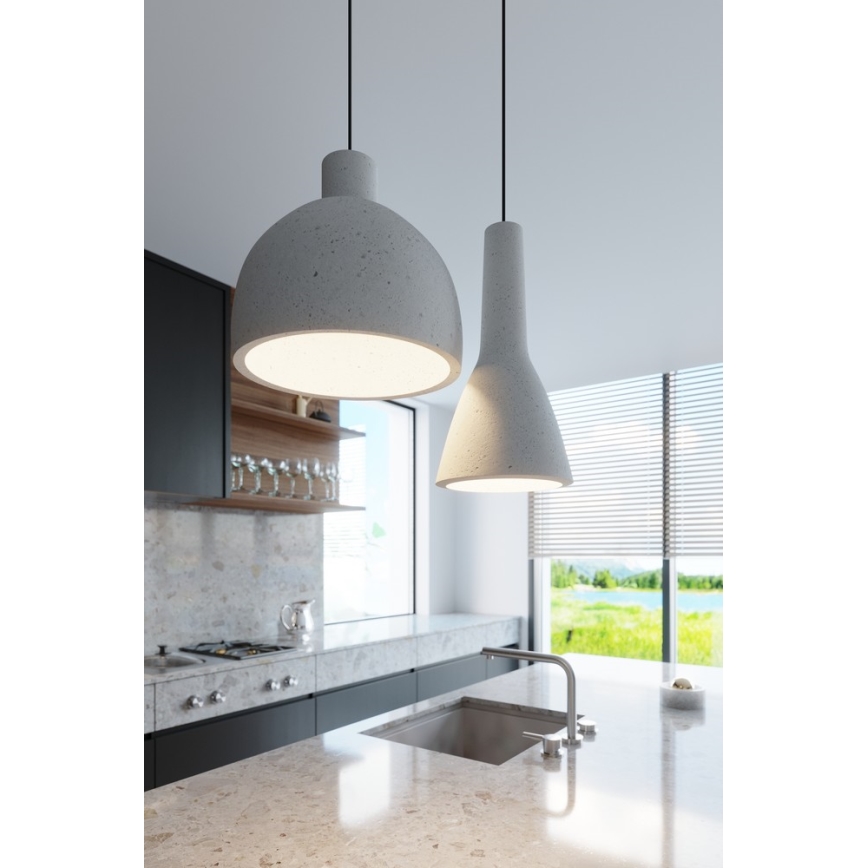 Taklampa på kabel EMPOLI 1xE27/15W/230V betong