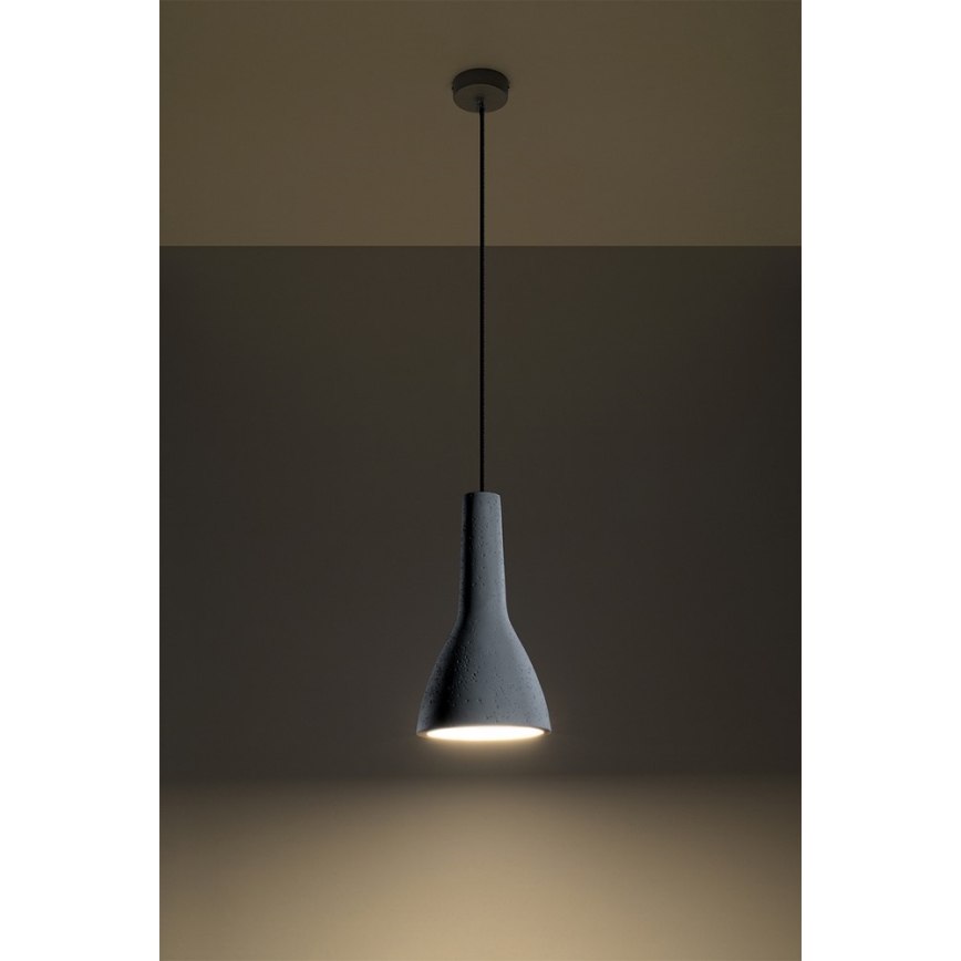 Taklampa på kabel EMPOLI 1xE27/15W/230V betong
