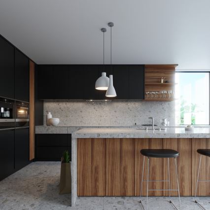 Taklampa på kabel DAMASO 1xE27/60W/230V betong