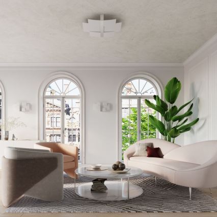 Vägglampa CELIA 2xG9/40W/230V skinande krom/vit