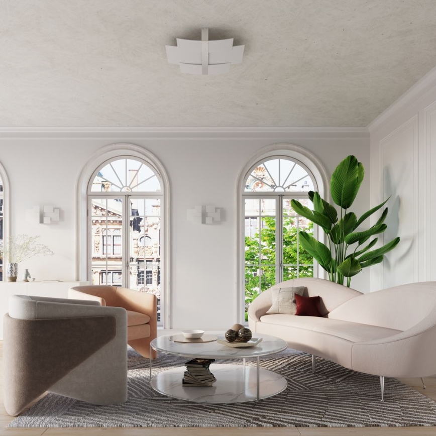 Vägglampa CELIA 2xG9/40W/230V skinande krom/vit