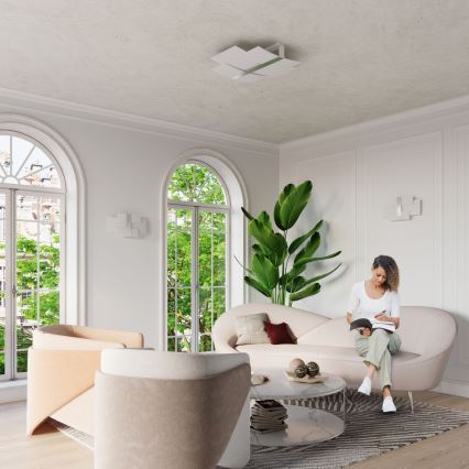 Vägglampa CELIA 2xG9/40W/230V skinande krom/vit