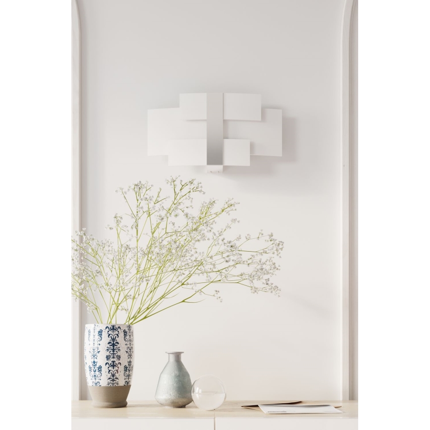 Vägglampa CELIA 2xG9/40W/230V skinande krom/vit