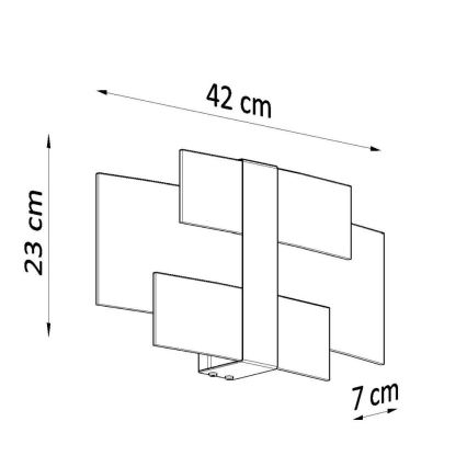 Vägglampa CELIA 2xG9/40W/230V skinande krom/vit