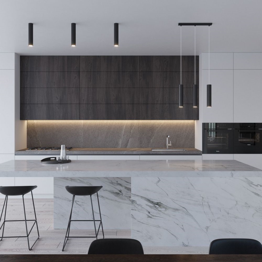 Spotlight LAGOS 1xGU10/10W/230V 30 cm svart