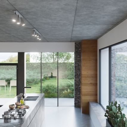 Väggmonterad spotlight MERIDA 1xGU10/40W/230V grå