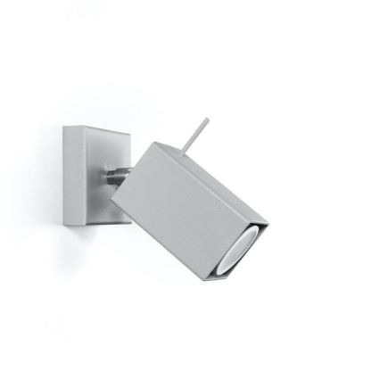 Väggmonterad spotlight MERIDA 1xGU10/40W/230V grå
