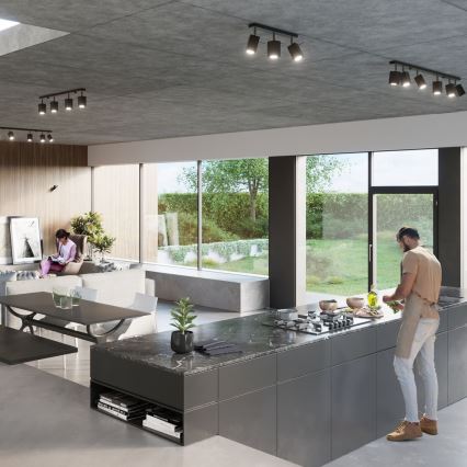 Spotlight MERIDA 6xGU10/40W/230V svart