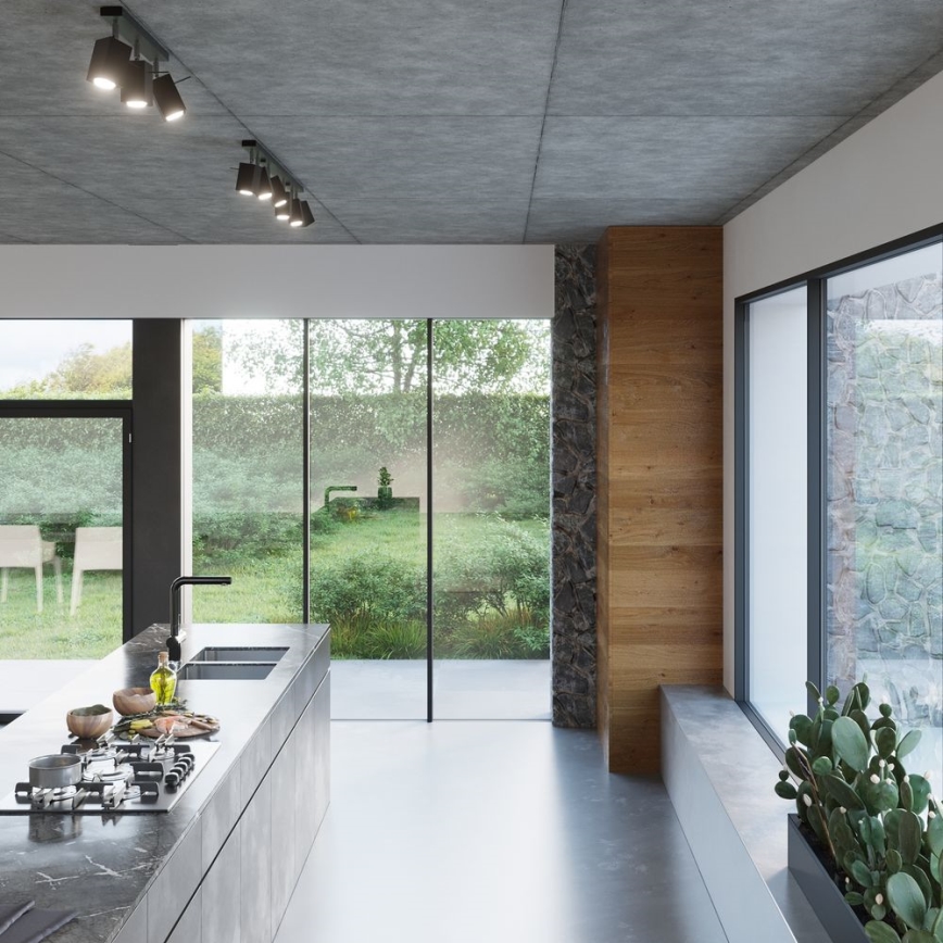 Spotlight MERIDA 6xGU10/40W/230V svart