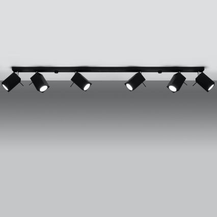 Spotlight MERIDA 6xGU10/40W/230V svart