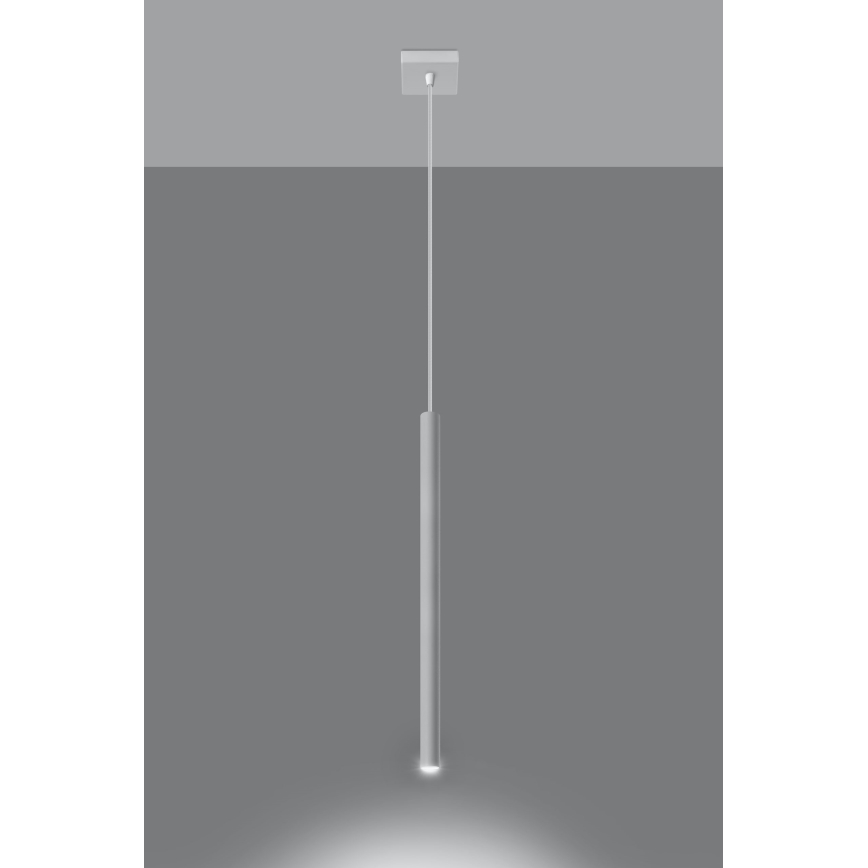 Ljuskrona med textilsladd PASTELO 1xG9/8W/230V vit