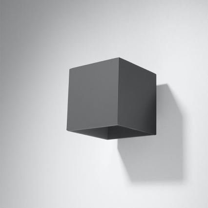 Väggspotlight QUAD 1 1xG9/8W/230V antracit