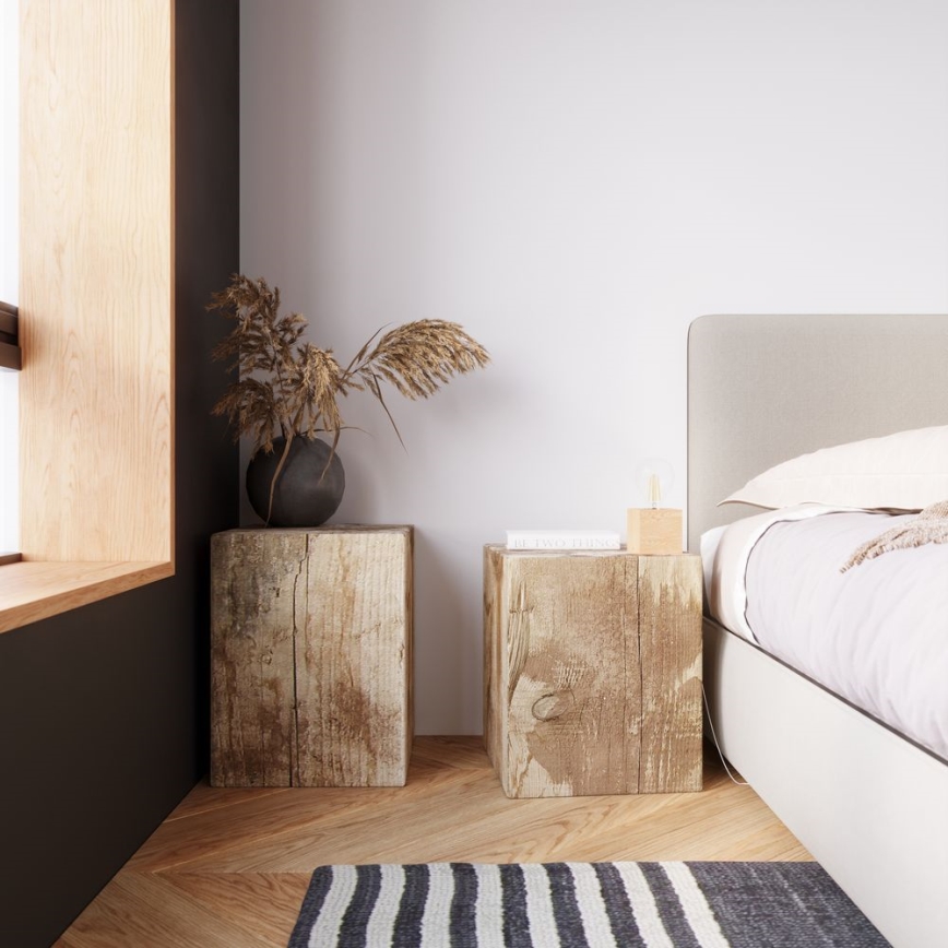 Vägglampa ABEL 1xE27/15W/230V bok