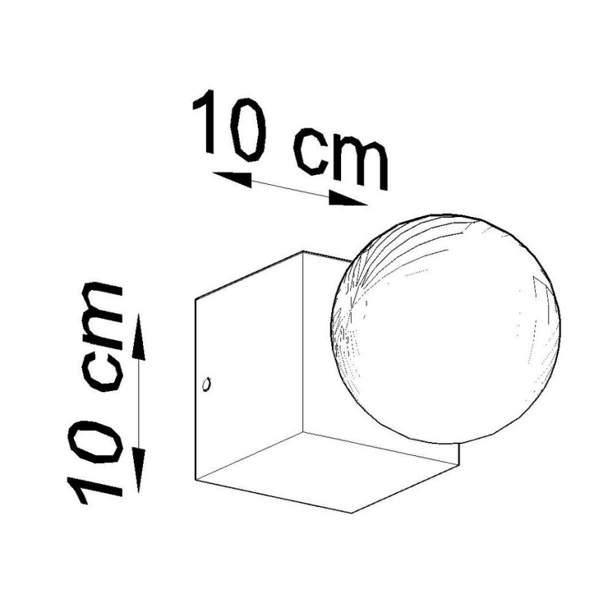 Vägglampa ABEL 1xE27/15W/230V bok