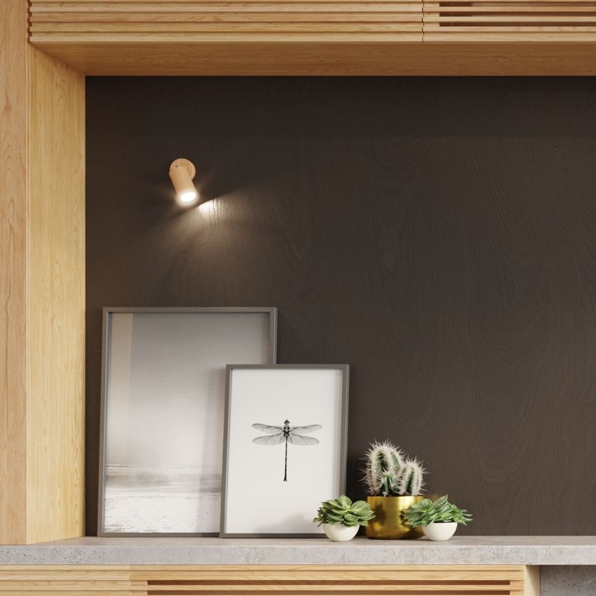 Väggspotlight BERGE 1xGU10/40W/230V bok