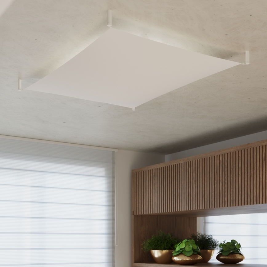 LED taklampa LUNA 2xG13/8,5W/230V 80x105 cm vit