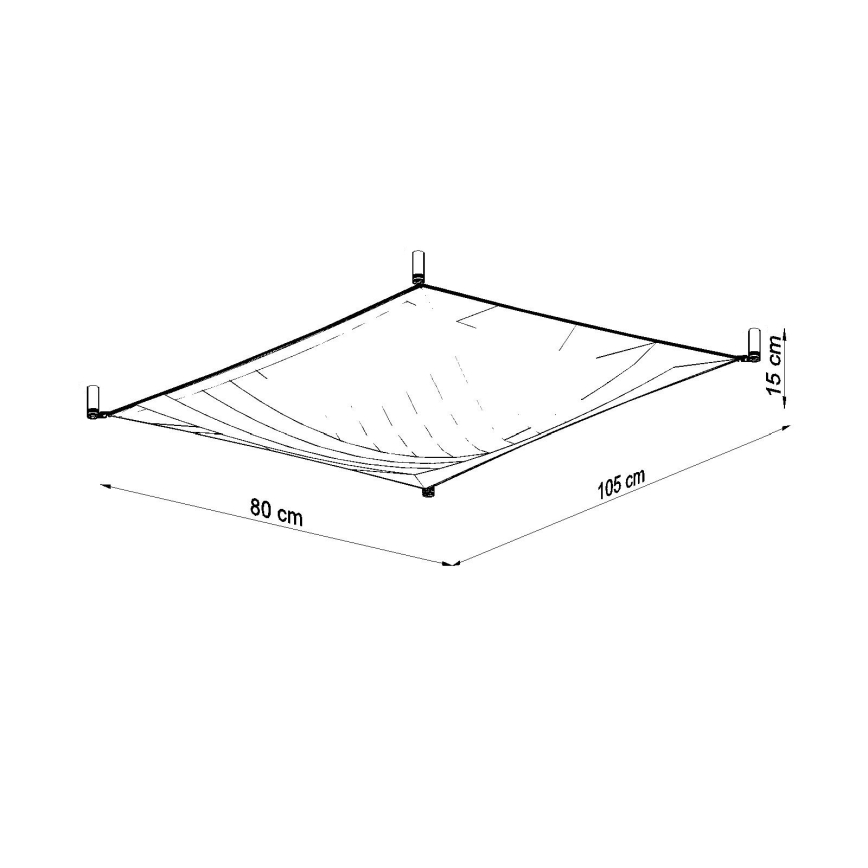 LED taklampa LUNA 2xG13/8,5W/230V 80x105 cm vit