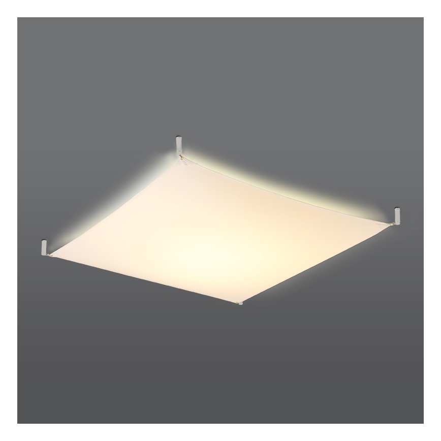 LED takarmatur LUNA 4xG13/8,5W/230V 105x105 cm vit