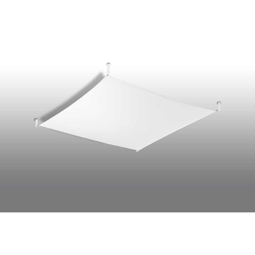 LED takarmatur LUNA 4xG13/8,5W/230V 105x105 cm vit
