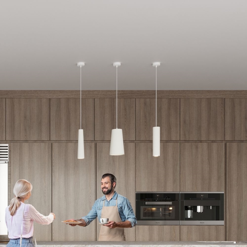 Ljuskrona med textilsladd ELECTRA 1xGU10/40W/230V