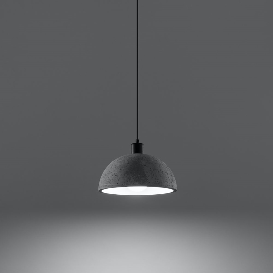 Taklampa på kabel PABLITO 1xE27/60W/230V betong