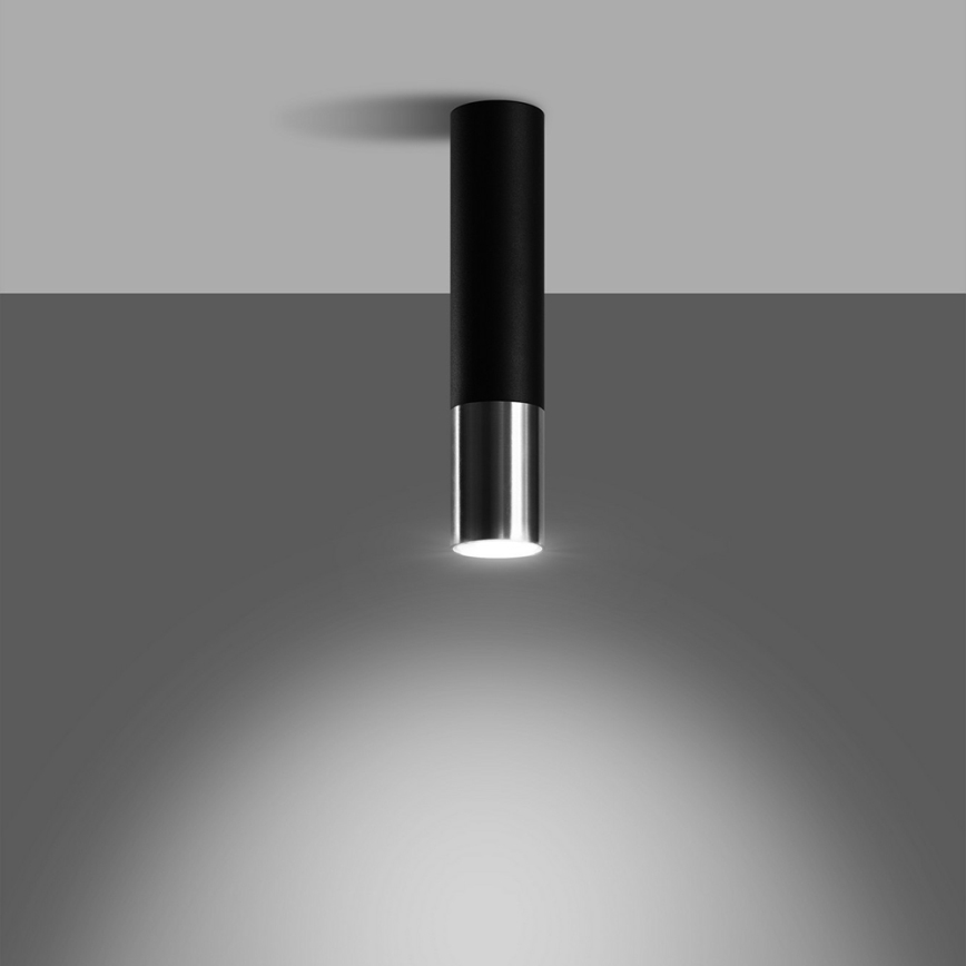 Spotlight LOOPEZ 1xGU10/10W/230V svart/skinande krom