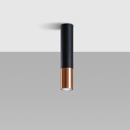 Spotlight LOOPEZ 1xGU10/10W/230V svart/koppar