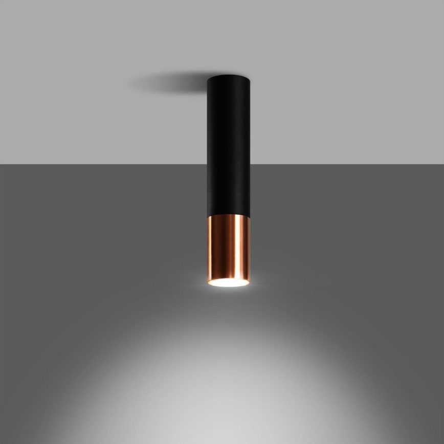 Spotlight LOOPEZ 1xGU10/10W/230V svart/koppar