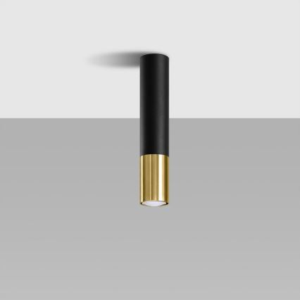 Spotlight LOOPEZ 1xGU10/10W/230V svart/guld