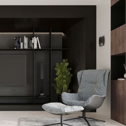 Vägglampa  HESTIA 1xG9/40W/230V svart