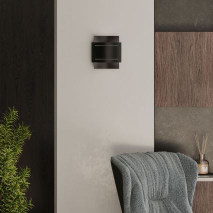 Vägglampa  HESTIA 1xG9/40W/230V svart