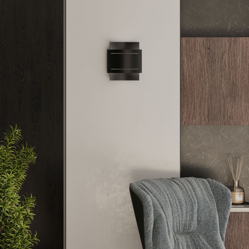 Vägglampa  HESTIA 1xG9/40W/230V svart