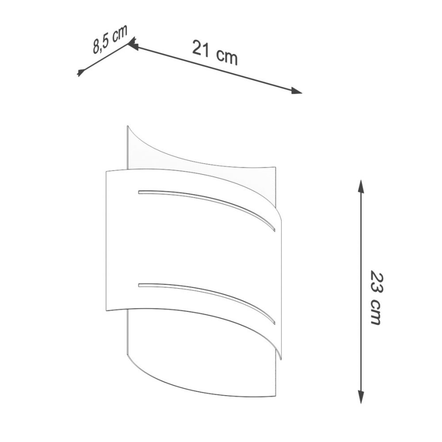 Vägglampa  HESTIA 1xG9/40W/230V svart
