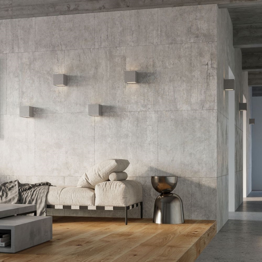 Vägglampa  LEO 1xG9/40W/230V konkret