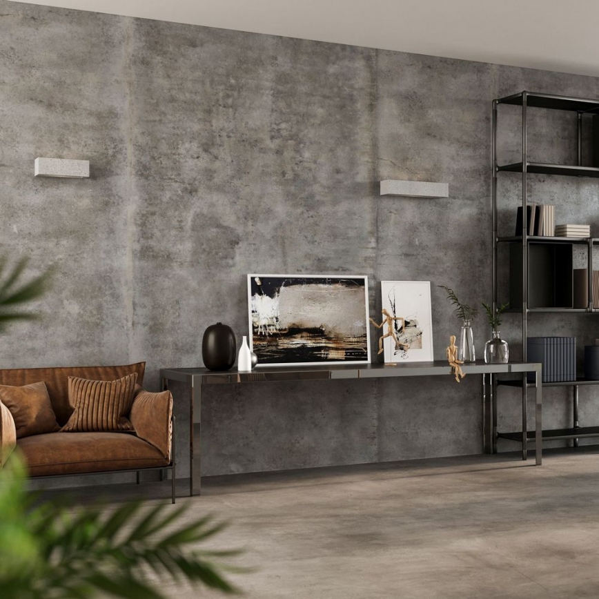 Vägglampa  VEGA 1xE27/60W/230V 30 cm konkret