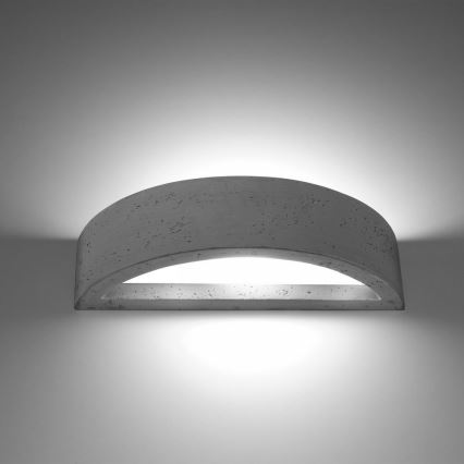 Vägglampa  ATENA 1xE27/60W/230V konkret