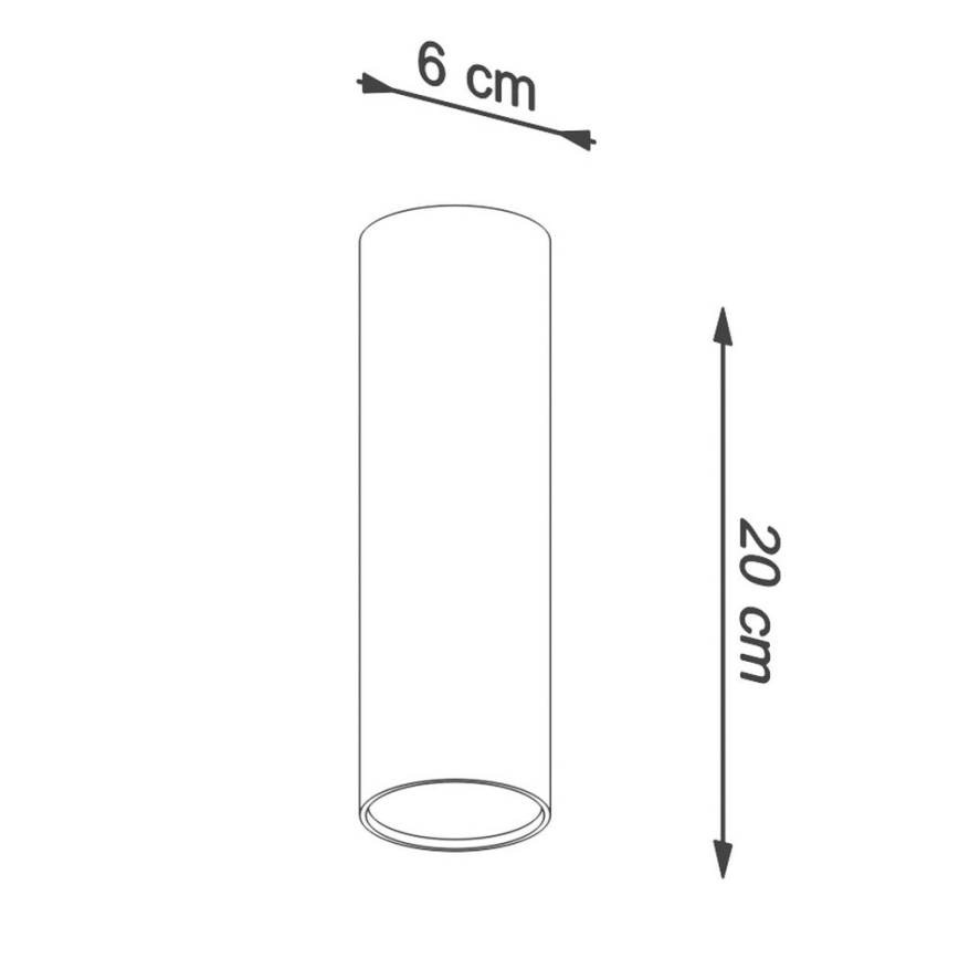 Spotlight LAGOS 1xGU10/10W/230V 20 cm vit