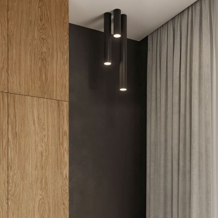 Spotlight LAGOS 1xGU10/10W/230V 10 cm svart