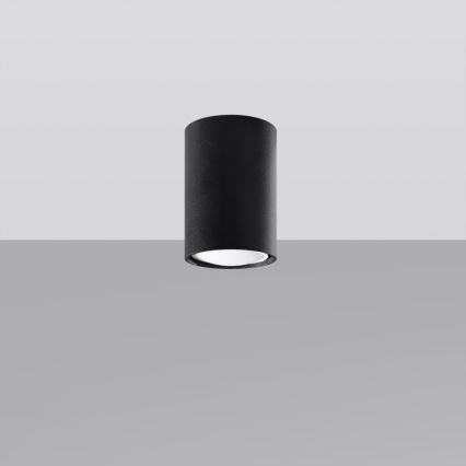 Spotlight LAGOS 1xGU10/10W/230V 10 cm svart