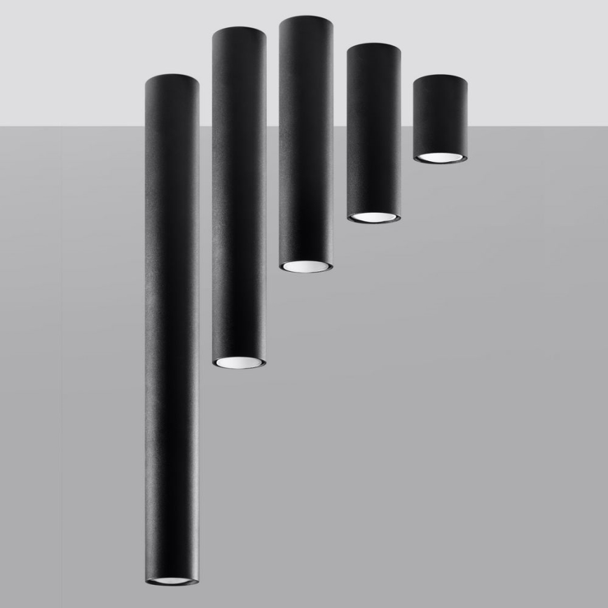 Spotlight LAGOS 1xGU10/10W/230V 10 cm svart