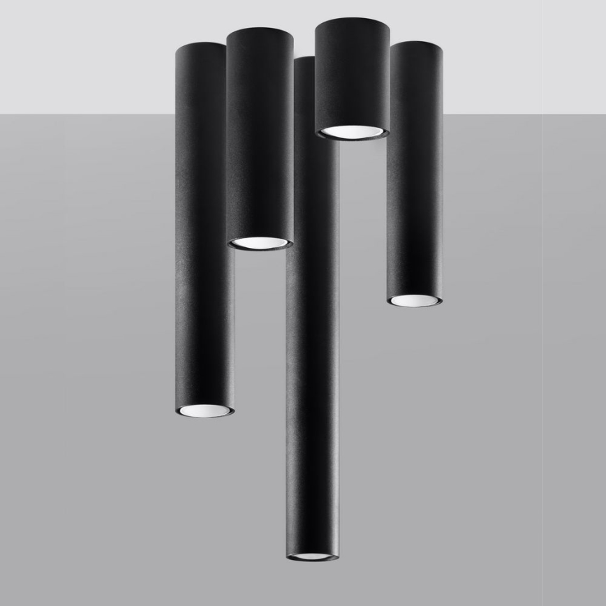 Spotlight LAGOS 1xGU10/10W/230V 20 cm svart