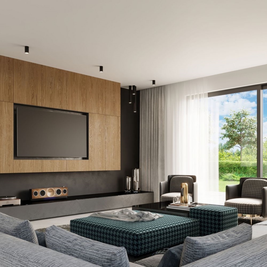 Spotlight LAGOS 1xGU10/10W/230V 40 cm svart