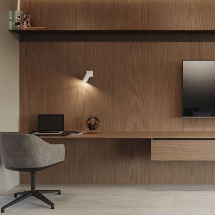 Väggspotlight RING 1xGU10/10W/230V vit